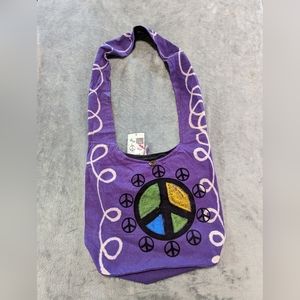 Boho cross body bag large